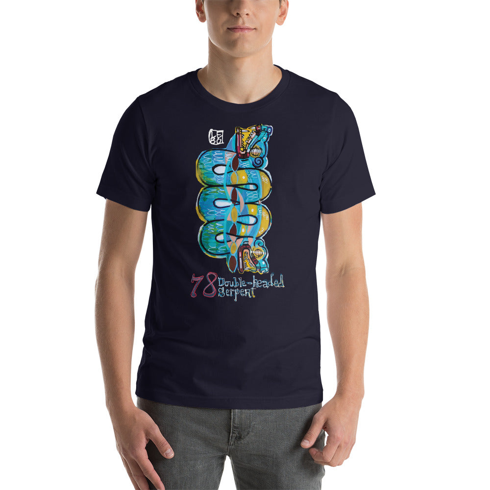 Double Headed Serpent – Lebo Unisex Short Sleeve T-Shirt
